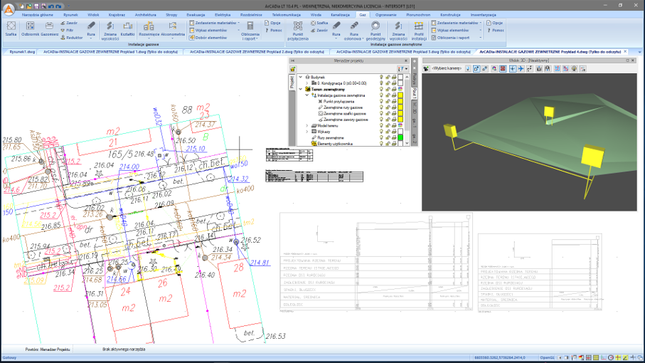 aktualizacja ArCADia-INSTALACJE GAZOWE ZEWNTRZNE do wersji 15 | INTERsoft program CAD